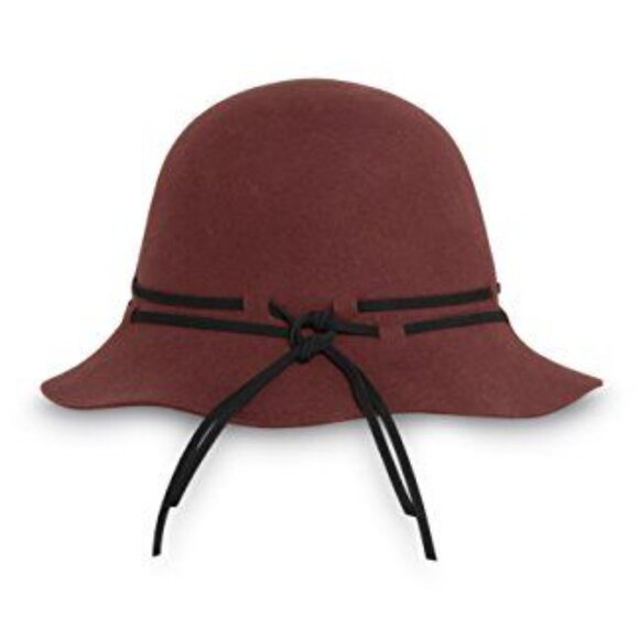 Sunday Afternoons Burgundy Ellie Cloche Hat - Picture 9 of 9